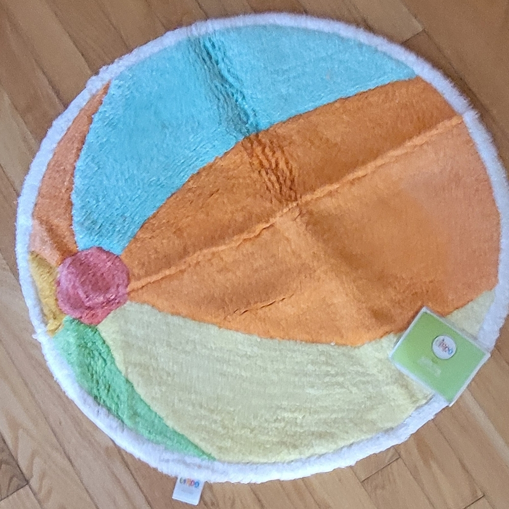 Circo Surf Bath Rugs- Yellow and White  Super cute!